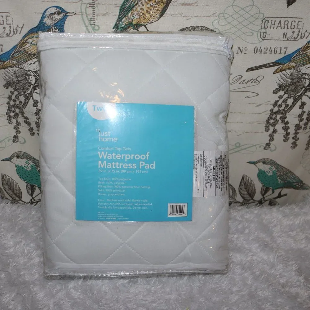 Just Home comfort top twin waterproof mattress new never used